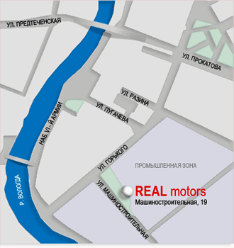 Схема проезда для real-motors.com