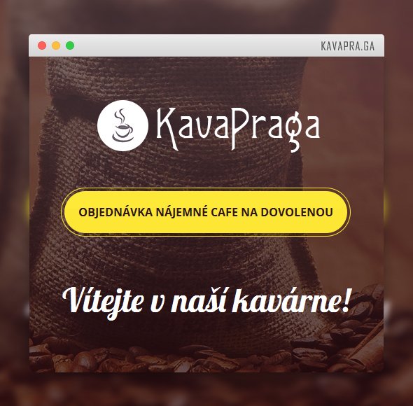 Лендинг чешского кафе &#171;КаваПрага&#187;