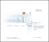 Промо-сайт питьевой воды Clarte