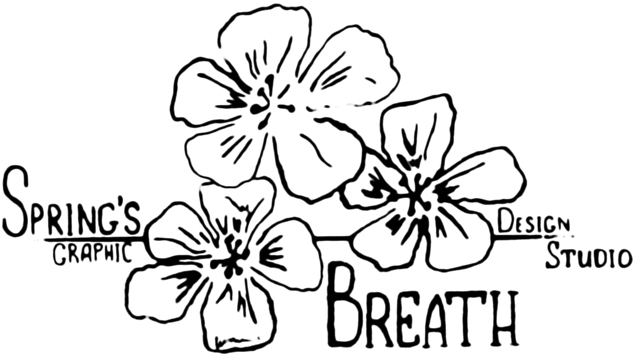 Логотип студии графического дизайна &quot;Дыхание Весны&quot;