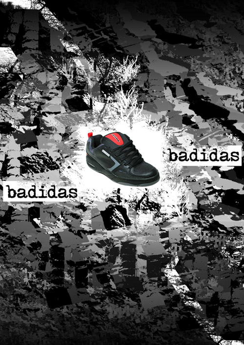 рекламный плакат badidas