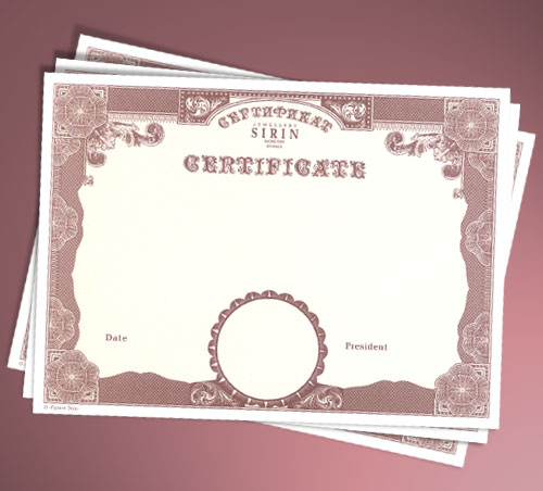 сертификат для ювелирных украшений