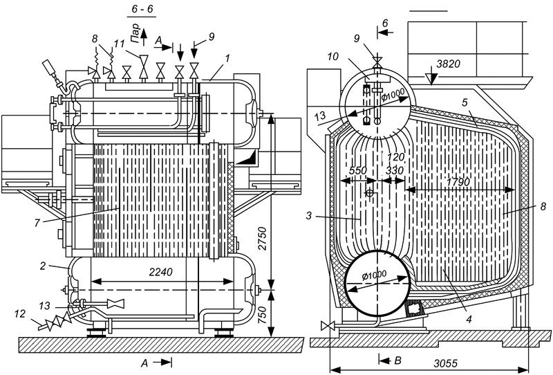Чертеж котла