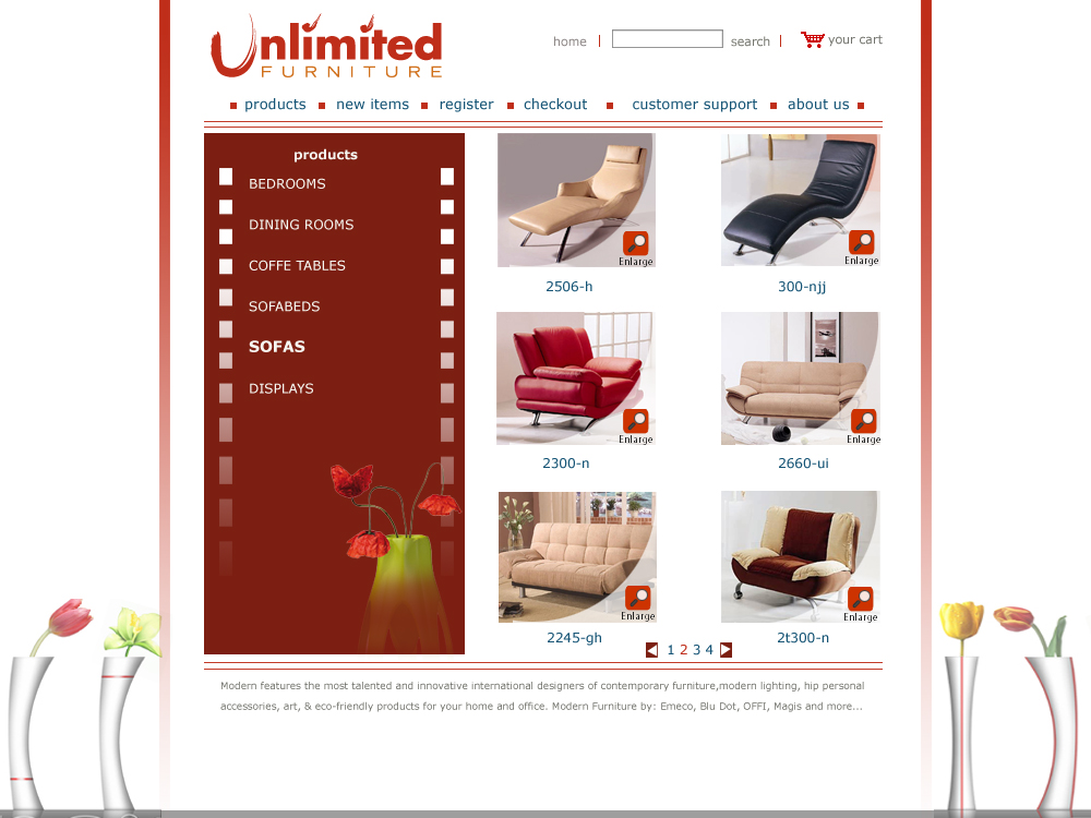 internet furniture store(variant)