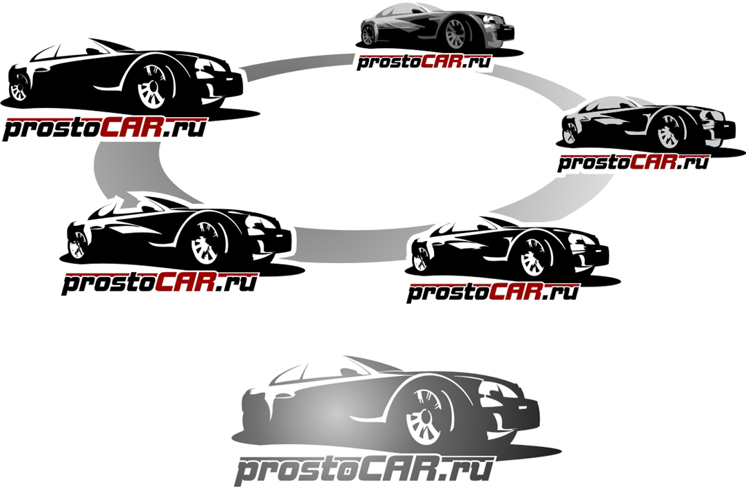 Этапы разработки логотипа ProstoCAR