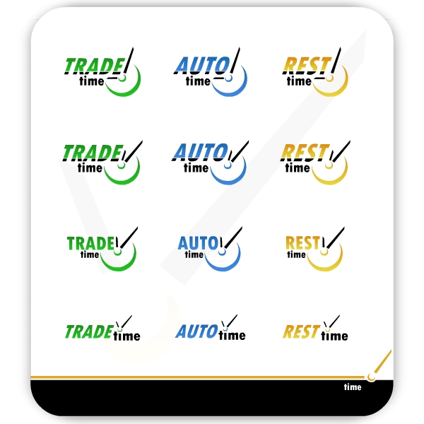 Серия логотипов TradeTime, AutoTime и RestTime