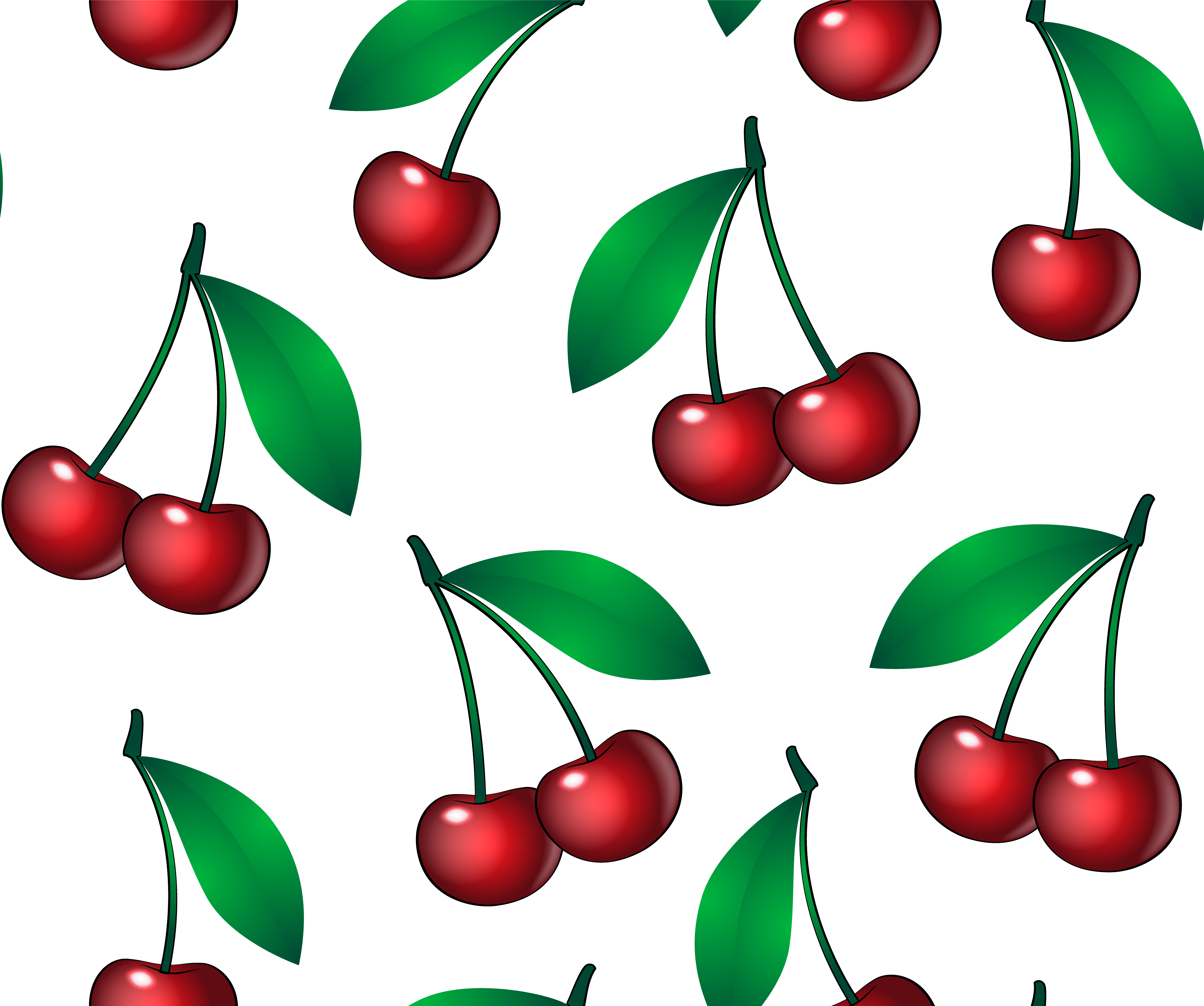 Seamless pattern cherry