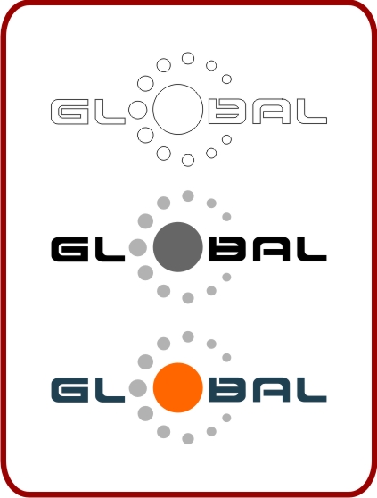 Логотип компании GLOBAL, представленный на конкурс