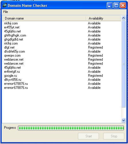 Domain Name Checker