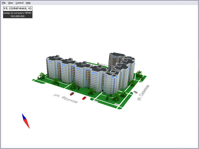 интерактивная 3D-модель жилого здания