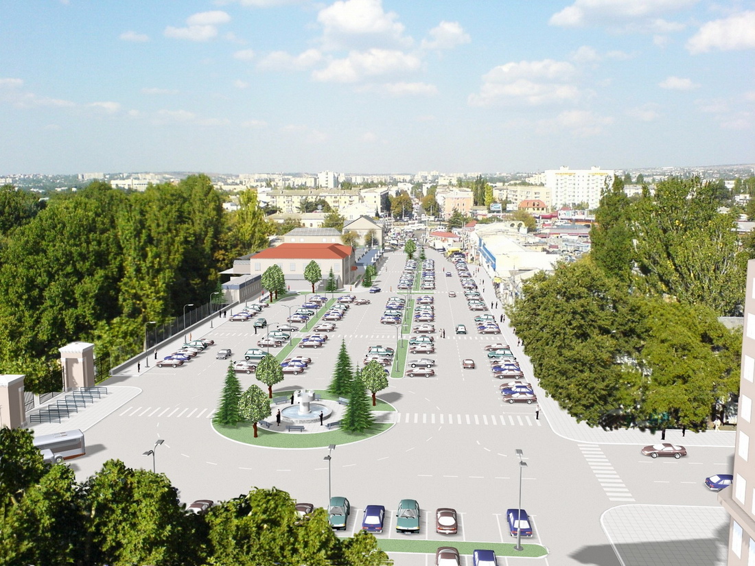 Реконструкция площади г. Симферополь