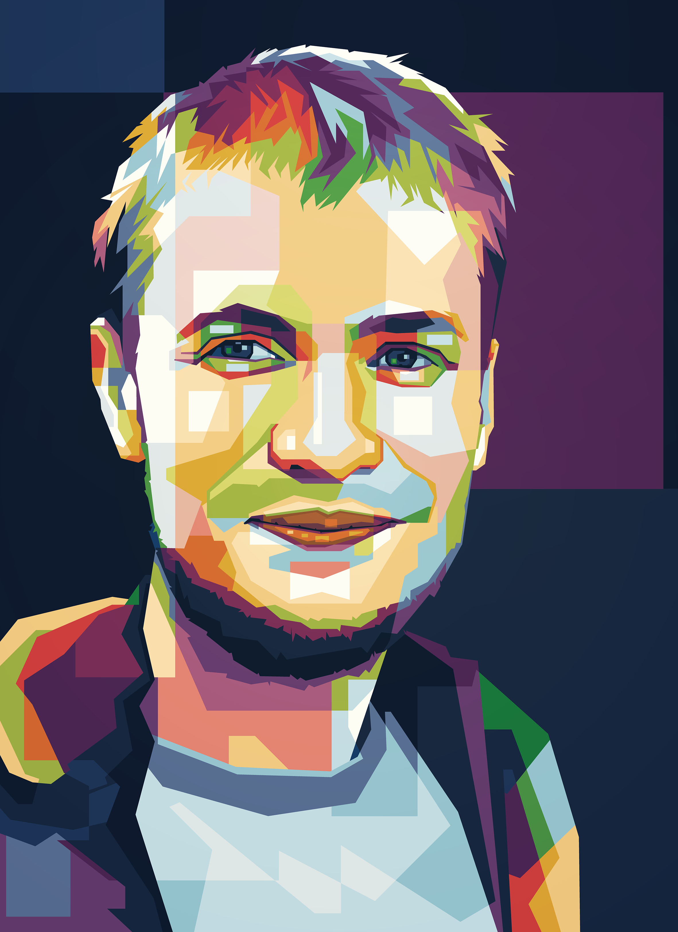 Портрет в стиле WPAP