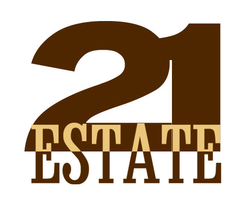 Логотип агентства недвижимости 21 ESTATE