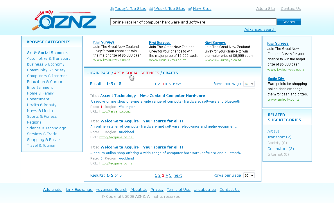 Интернет каталог AZNZ
