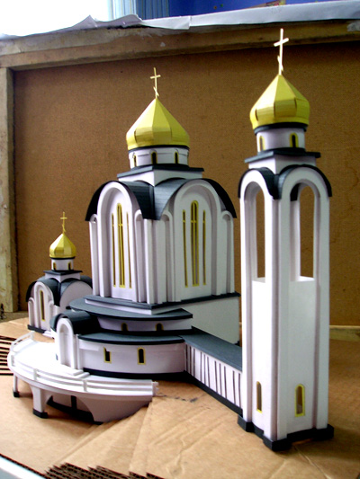 макет церкви