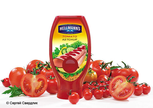 реклама кетчупа Hellmann's