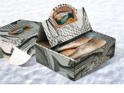 Упаковка-фишбокс для замороженной рыбы СЕРИЯ 1 - СЕТКА