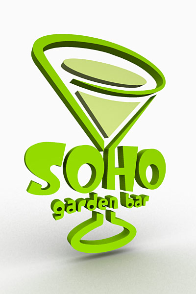 Вывеска для &quot;SOHO GARDEN BAR&quot;