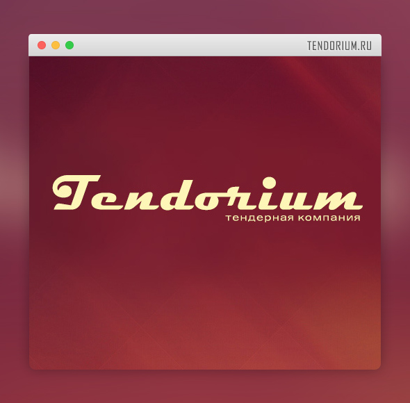 Корпоративный сайт тендерной компании &#171;Tendorium&#187;