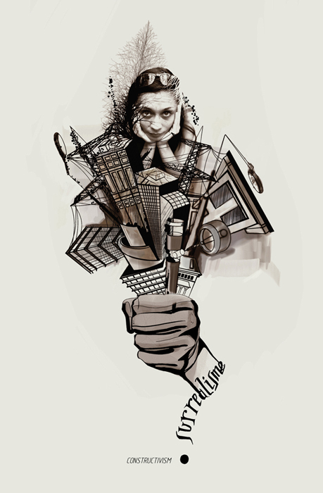 poster &quot;surrelisme-constructivism&quot;