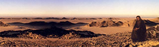 фотомонтаж «Христос в пустыне»