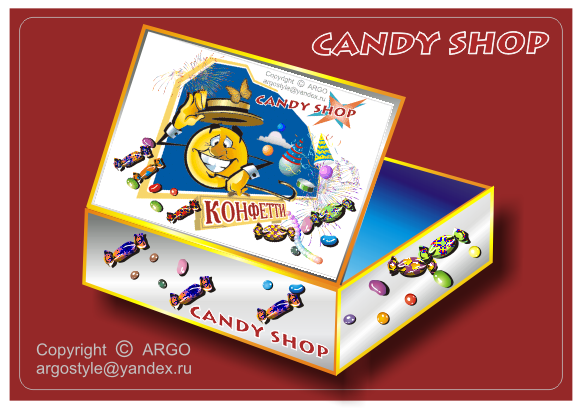 Конфетти Candy shop