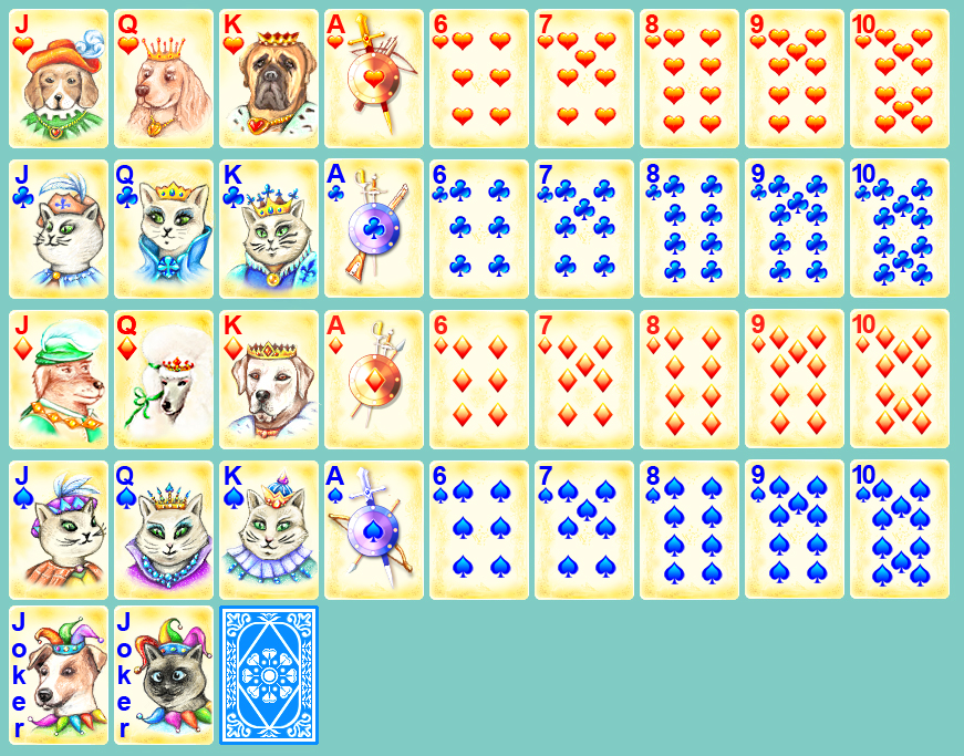 Графика для игры &quot;Мушкетеры - Пасьянсы Пары&quot; (cards)