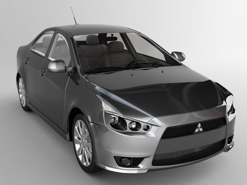 Дизайн головных фар Mitsubishi Lancer