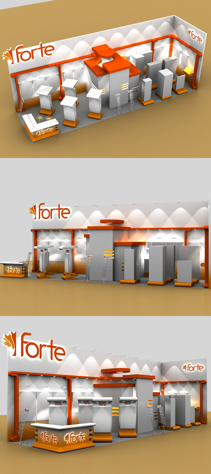 Макет выставочного стенда фирмы «Forte2001».