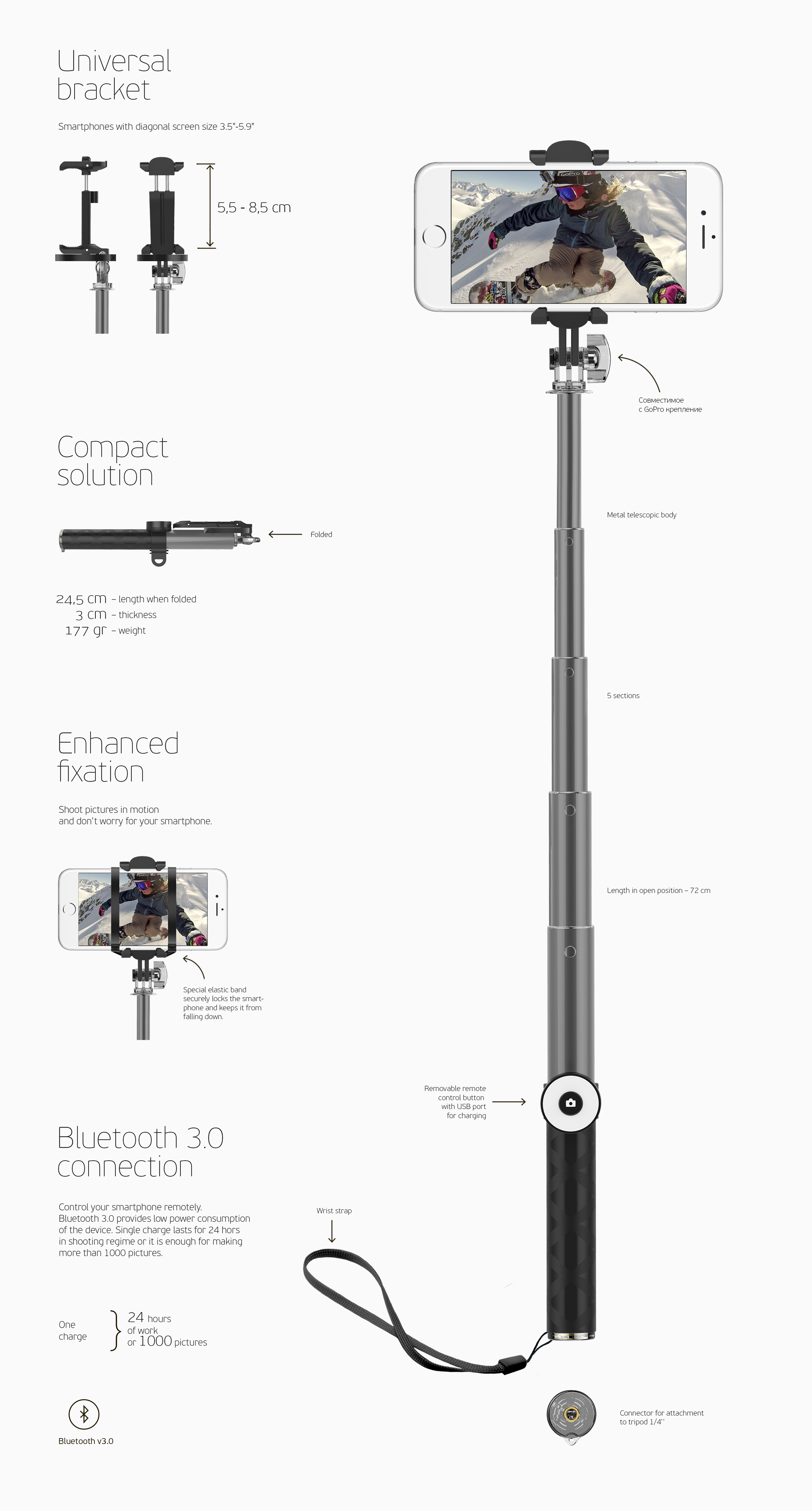 Лендинг Selfi stick