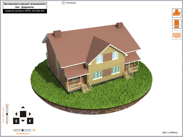 интерактивная 3D-модель поселка