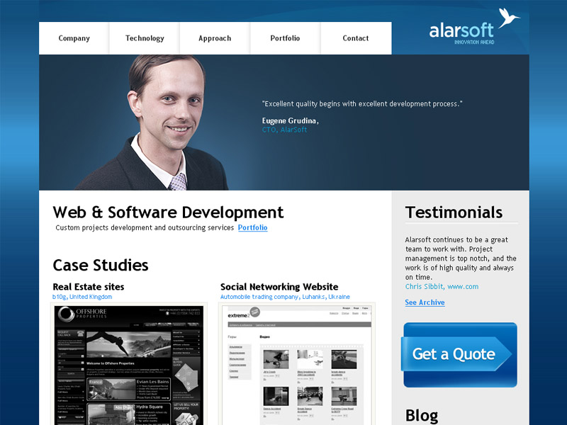 Сайт Alarsoft