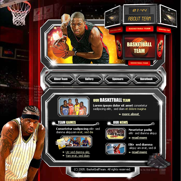 template-basketball