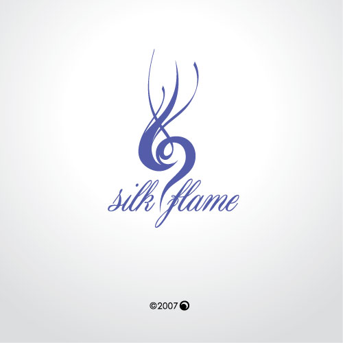 логотип для огненного шоу Silk Flame