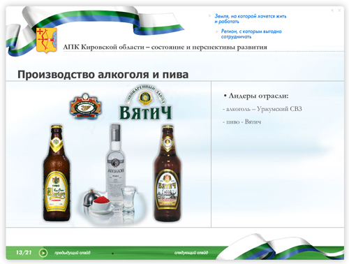 CD-визитка для Администрации Кировской области