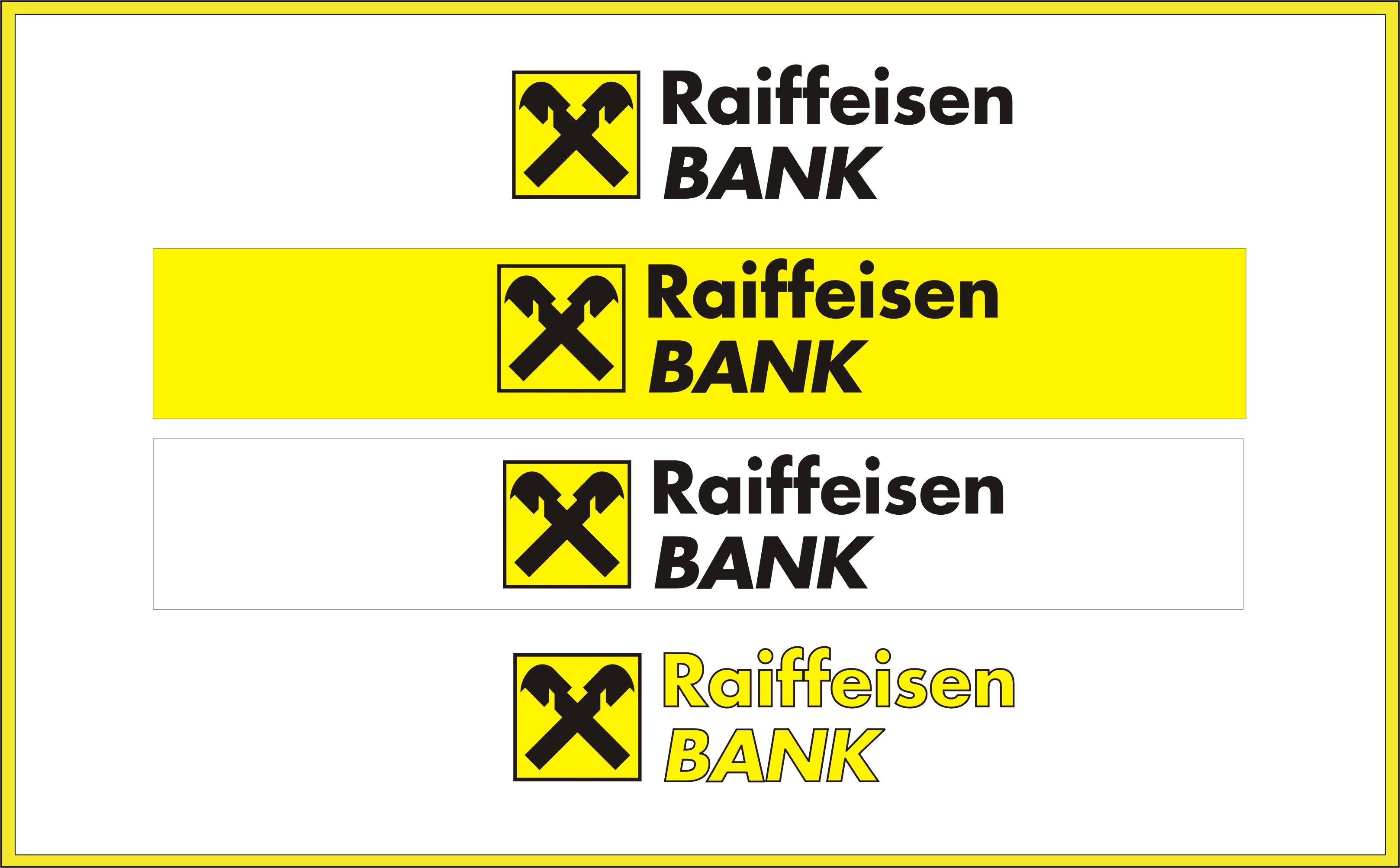 Фирменный стиль &quot;Raiffiesen Bank&quot; Австрия