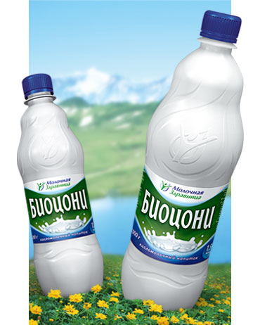 Упаковка молочного продукта «Биоцони»