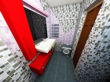 интерьер ванной комнаты