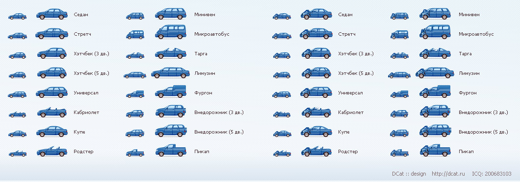 Кузова легковых авто