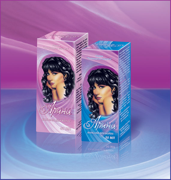 Упаковка «Бальзам для волос «Арина»