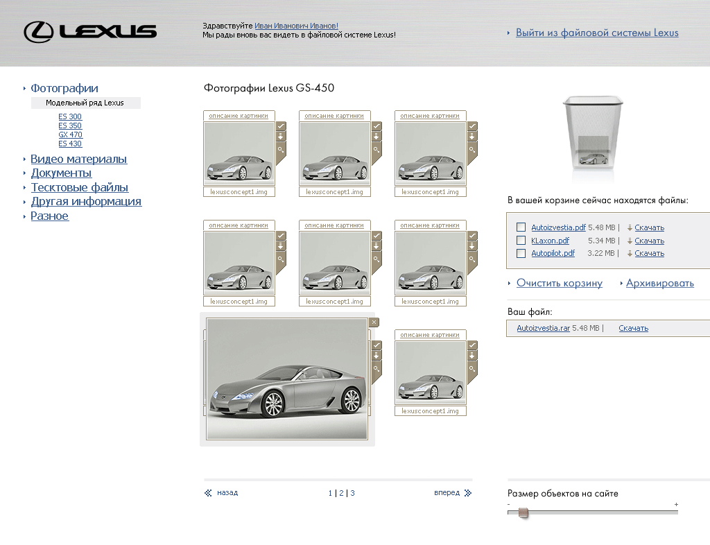 Lexus Russia: CMS.
