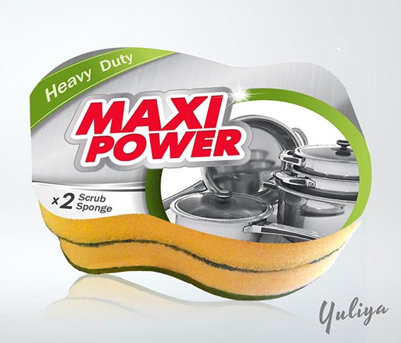 кухонные мочалки_Maxi Power