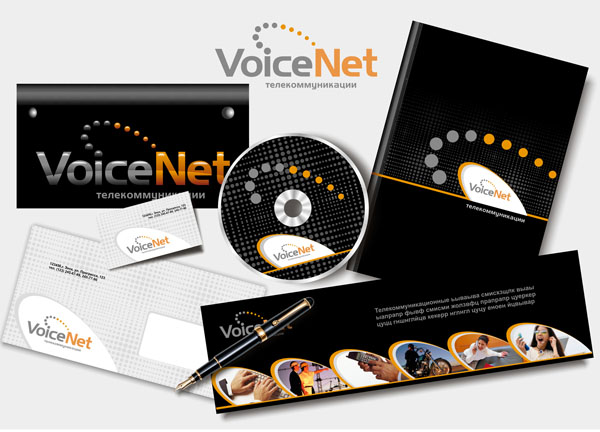 фирменный стиль компании VoiceNet