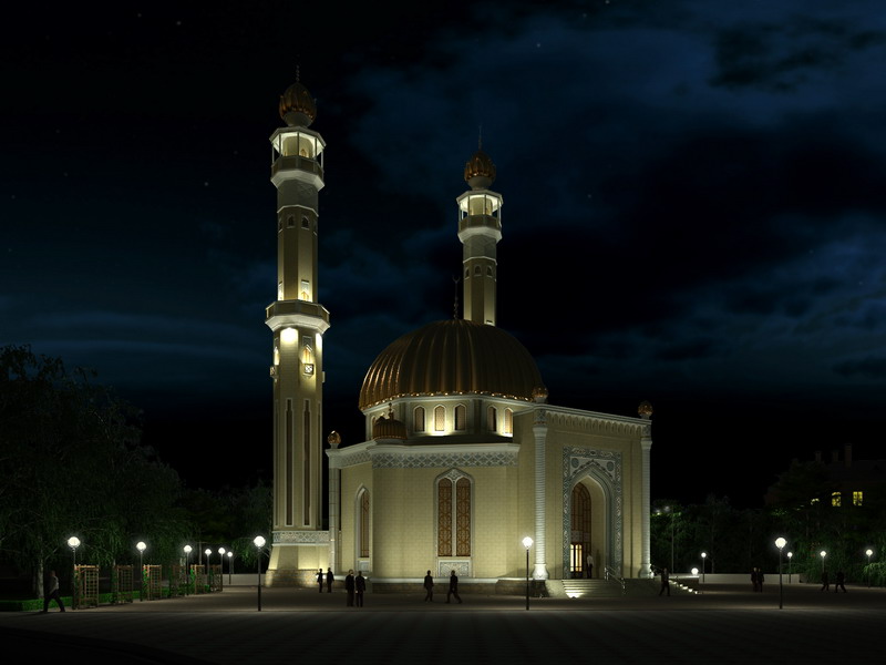 Мечеть ночной вариант