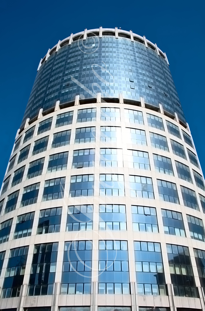 Glass tower.