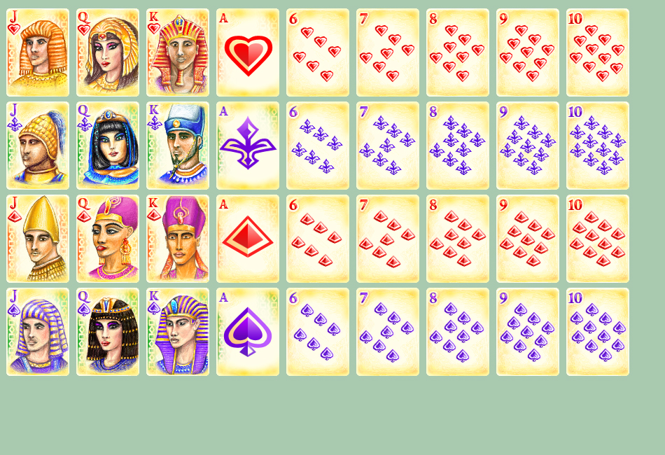 Графика для игры &quot;Пирамиды Египта - пасьянсы&quot; (cards)