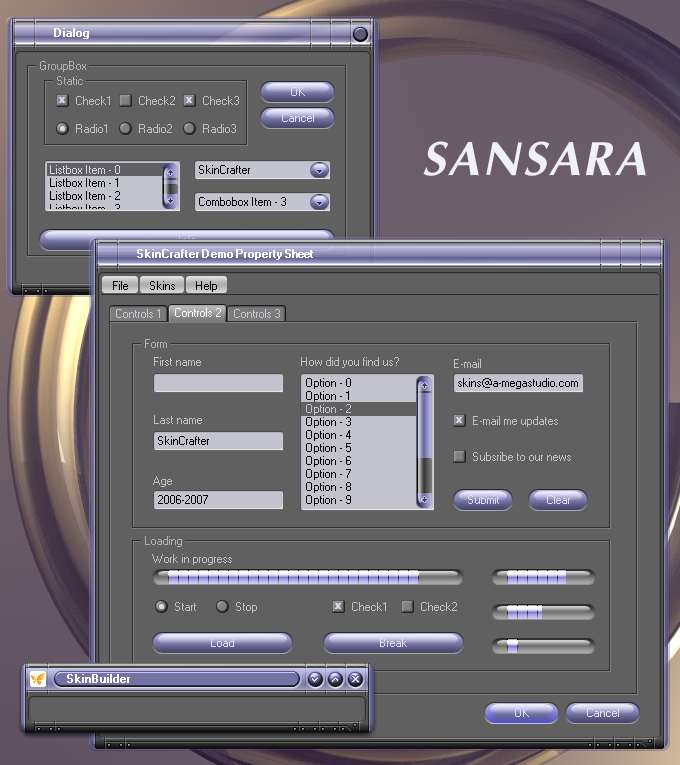 Sansara. Demo skin set.