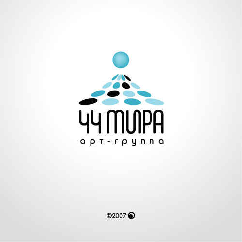 Логотип для творческой группы 44МИРА
