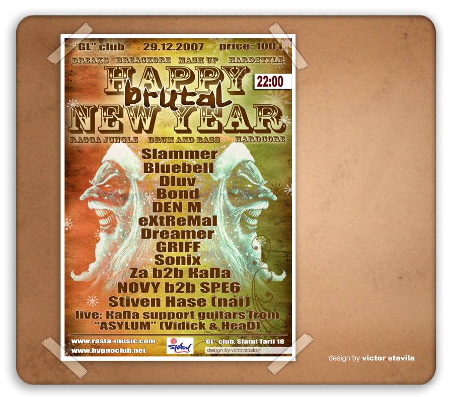 Афиша &quot;Happy Brutal New Year&quot;