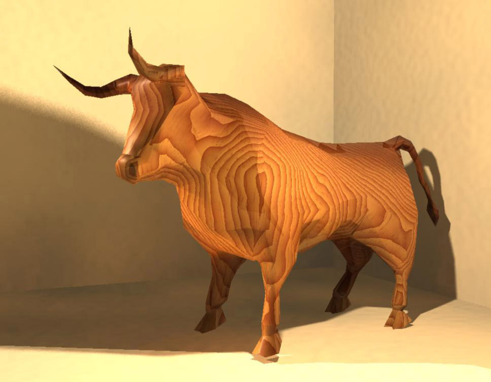 бык, деревянная статуэтка